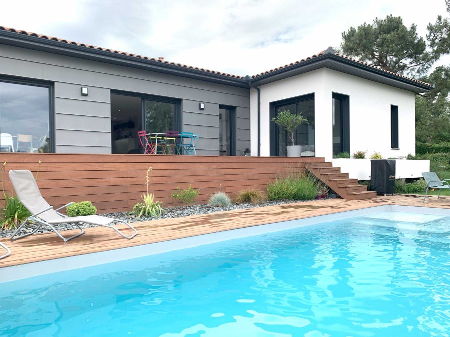 4 Construction d’une maison avec piscine à Lacroix Falgarde (31)